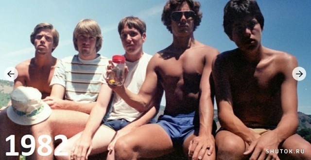 Пятеро друзей фотографируются на память на одном и том же месте (озеро в Калифорнии) каждые 5 лет, 9 фото