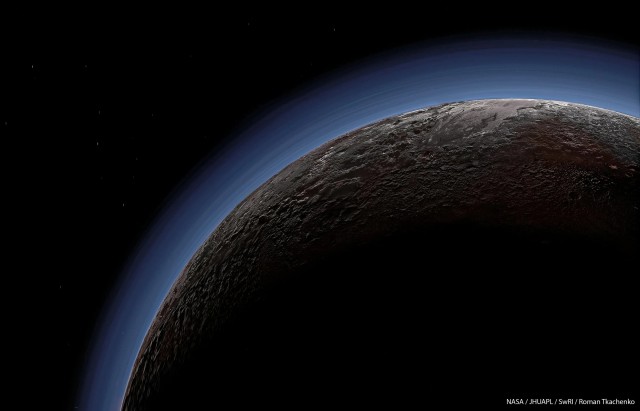 В голубых небесах Плутона, 13 картинок и текст