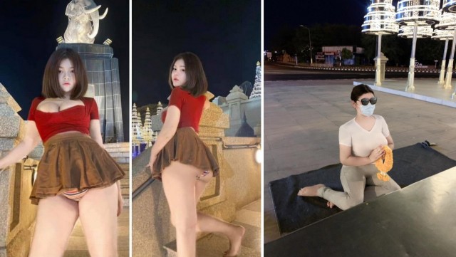 Модели грозит тюремный срок за фото в короткой юбке у королевского памятника в Таиланде, 2 фото и текст