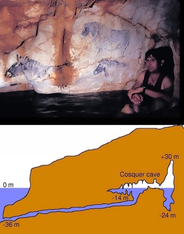 Пещера Коске, одна картинка и текст