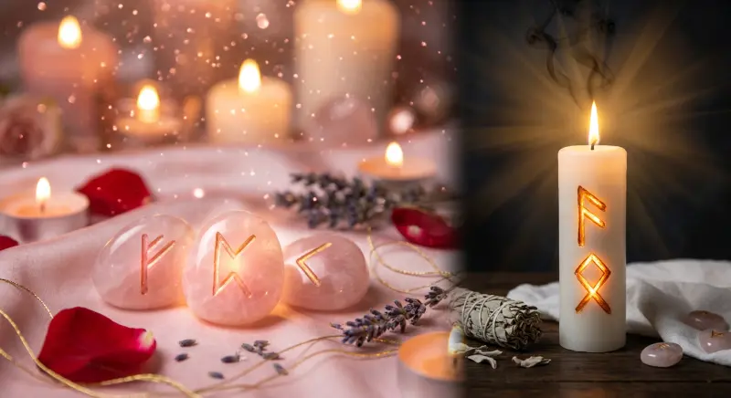 Чистка рунами — свеча с руной Квеорт для очищения дома и человека от негатива