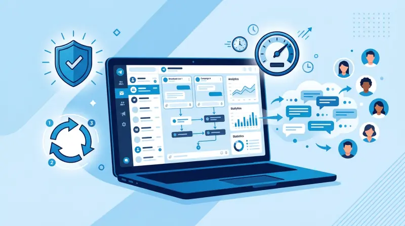 Софт для рассылки в телеграм — интерфейс программы массовой рассылки сообщений 2026